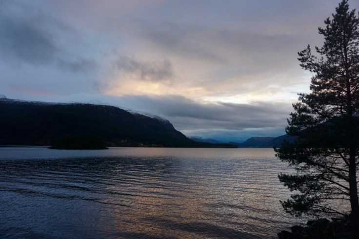 La région des fjords en Norvège en novembre
