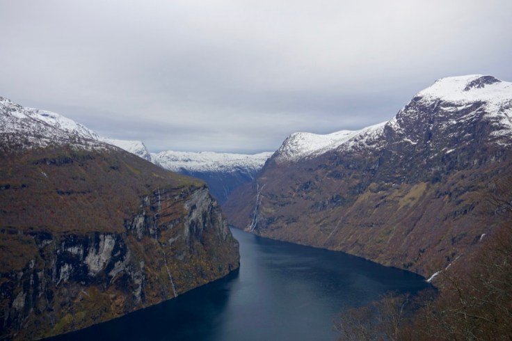La région des fjords en Norvège en novembre