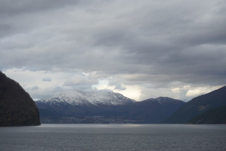 La région des fjords en Norvège en novembre